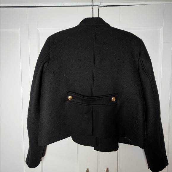 Zara Women's Black Blazer with Gold Buttons - Picture 3 of 4
